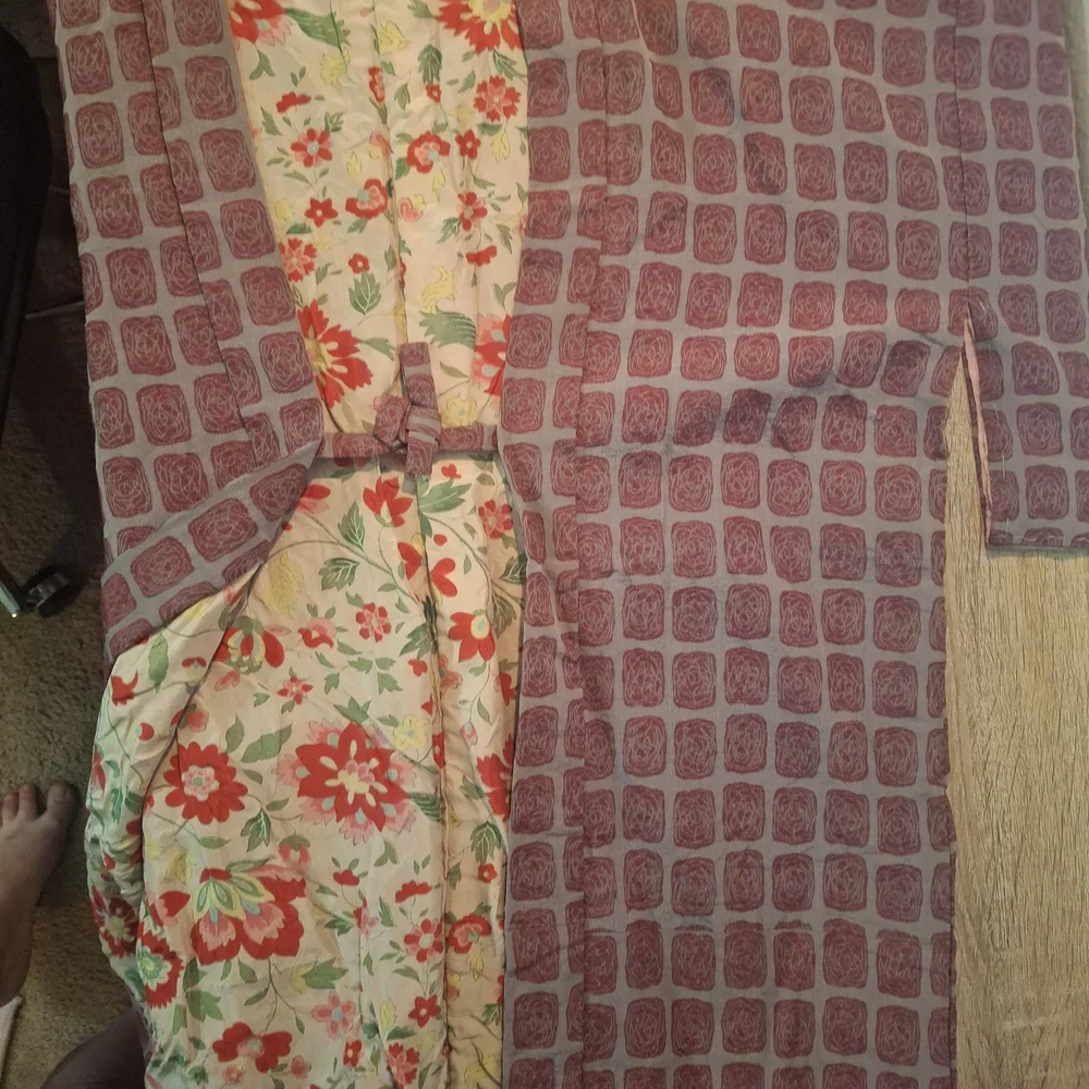 Floral Lined Kimono Jacket - Picture 3 of 6